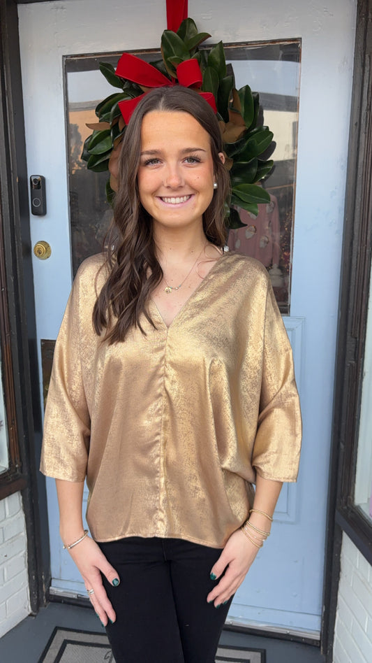 Glamour and Gold Blouse, Top