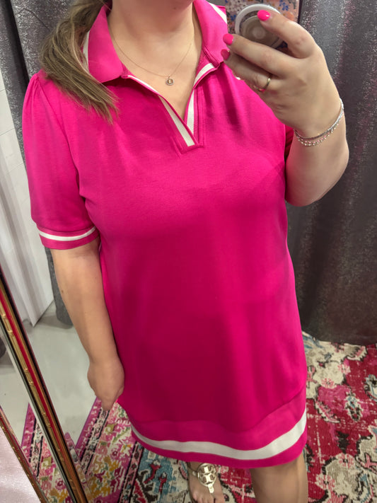 Soft Lux Dress in Pink, Plus