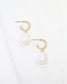 El Reno Baroque Pearl Hoop Earring Gold