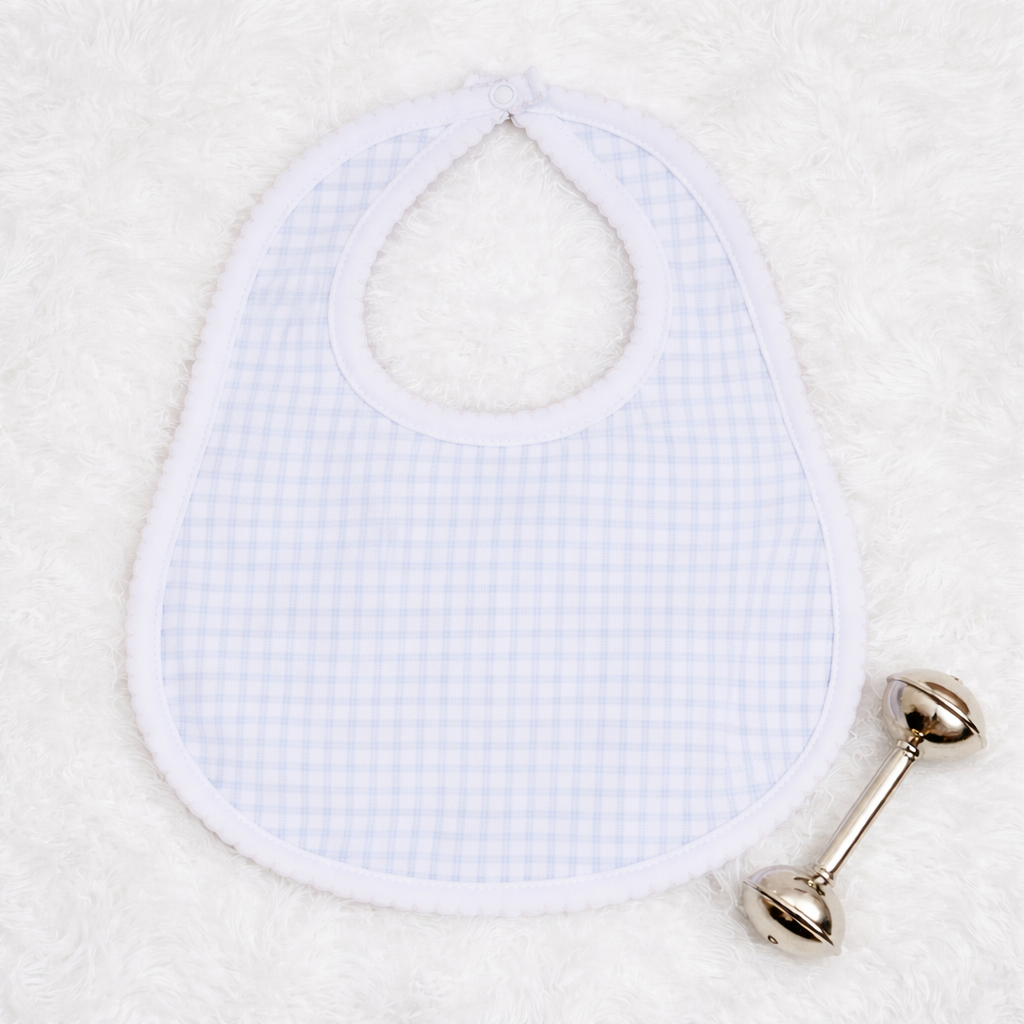 Peek-A-Boo Wishes Bib - Light Blue
