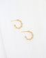 Missoula CZ Lined Hoop Earring WR Gold