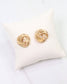 Muskogee Knot Stud Earring Worn Gold