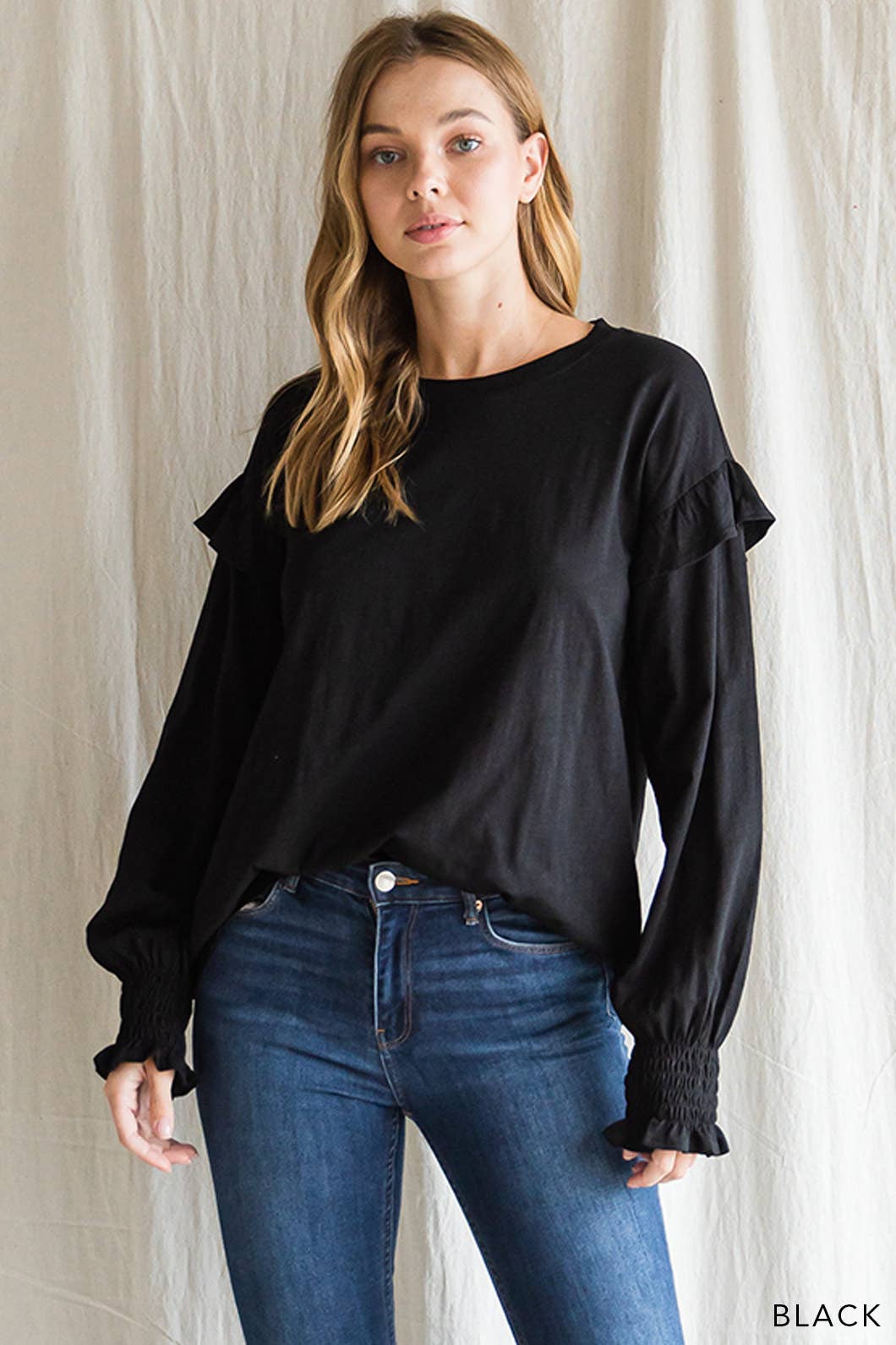 Cotton Ruffle Top