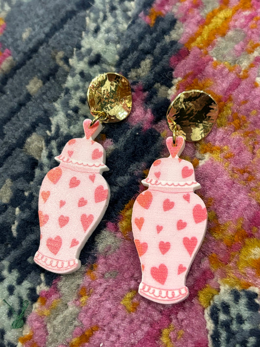 Hearts for Ginger Jar Earrings