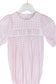 Smocked Little Sister Gown in Pink Gingham