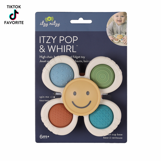 Itzy Pop & Whirl™ - Bath + Travel Toy: Smiley