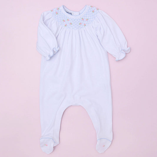 Charlotte Smocked Bishop Footie