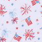 Americana Print Sleeveless Bubble