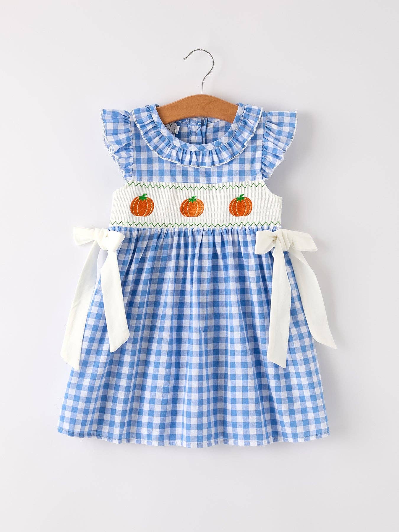 Blue Pumpkin Smock Embroidered Dress
