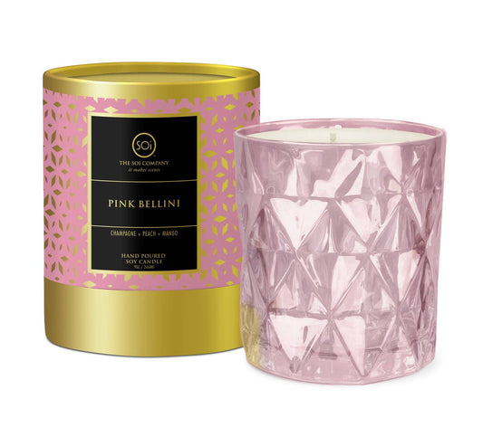 Pink Bellini  Shimmer 9oz Box Candle