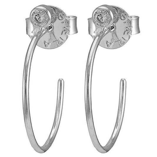 Small Sima Hoops: Silver Plated