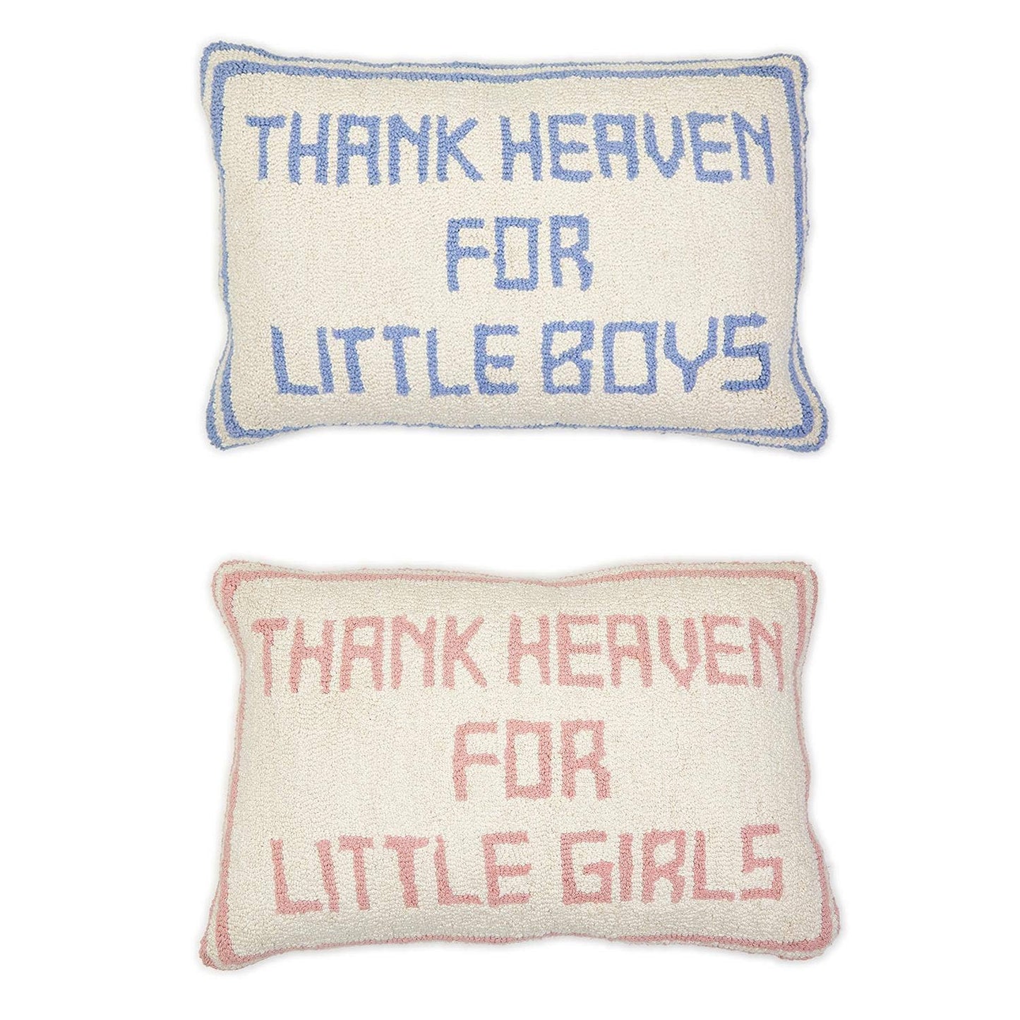 Thank Heaven- Embroidery Decorative Throw Pillow