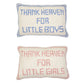 Thank Heaven- Embroidery Decorative Throw Pillow
