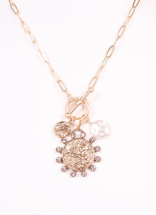 Kristanna Charm Toggle Necklace