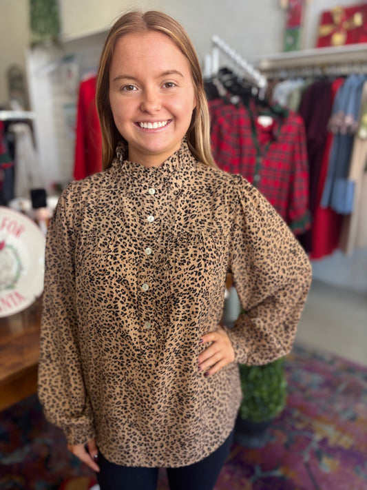 Leopard Business Blouse