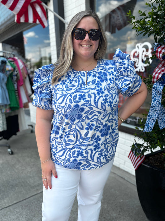 Blouse and Blues, top