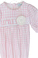 Smocked Little Sister Gown in Pink Gingham