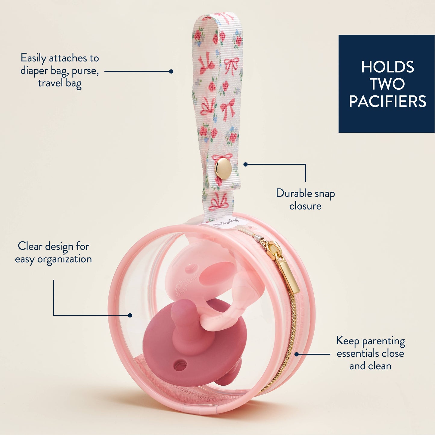 Itzy Paci Case™ - Ribbons & Roses