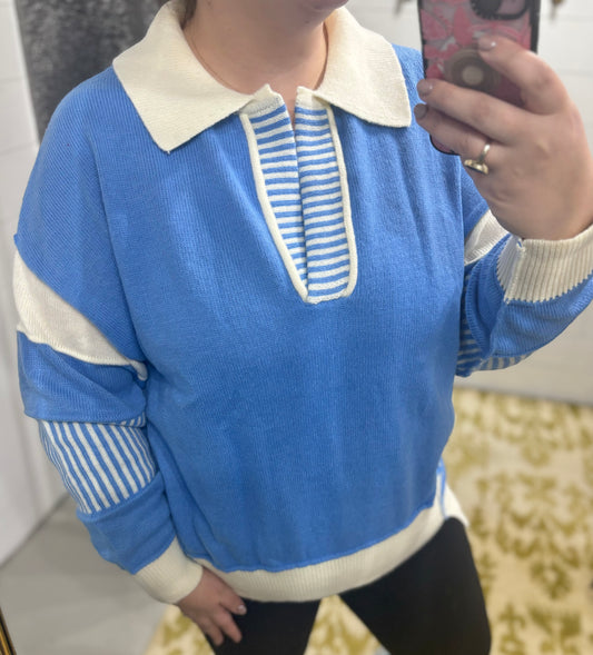 Sunday Blues Sweater