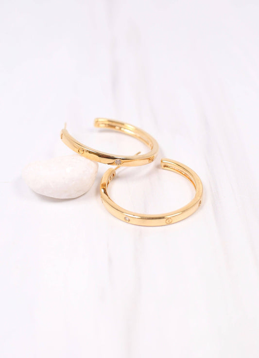 Oliveri CZ Hoop Earring