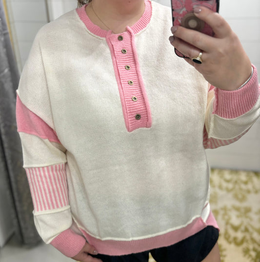 Pink Poly Sweater