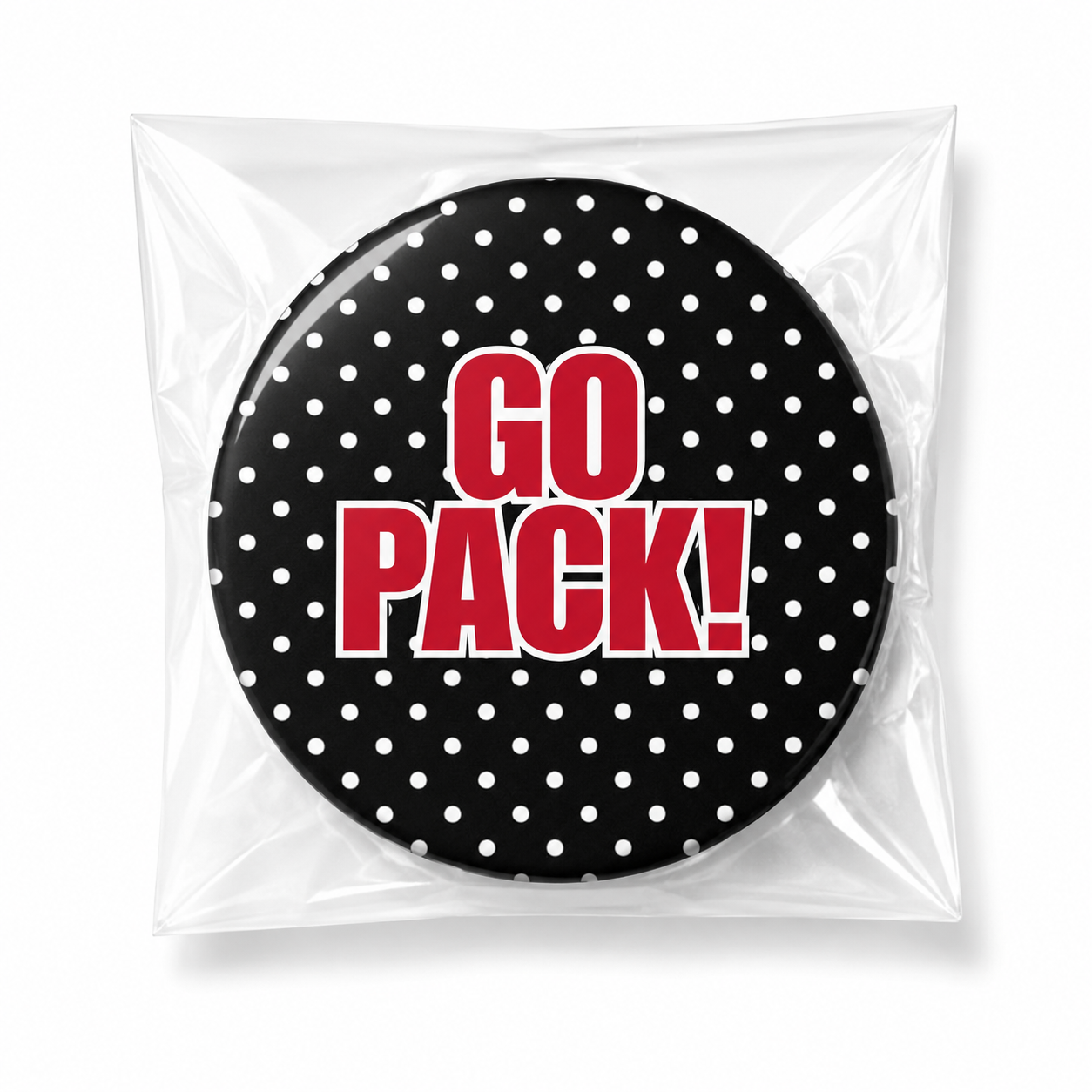 NCSU - GO PACK! Black Polka Dot