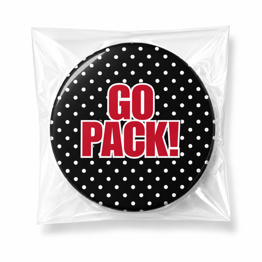 NCSU - GO PACK! Black Polka Dot