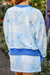 Fancy in Blue -Printed Terry Skort Set
