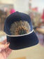 Navy Crushed Velvet, Trucker Hat