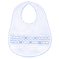 Jacob Smocked Bib - Light Blue