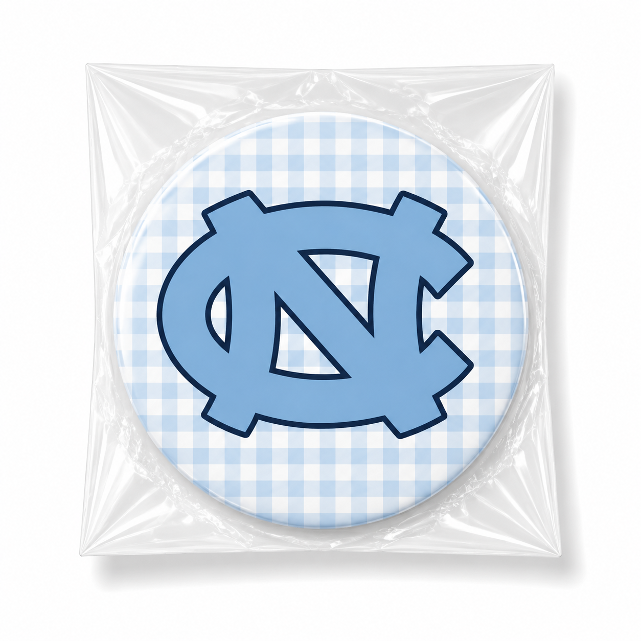 UNC - Logo Blue Gingham