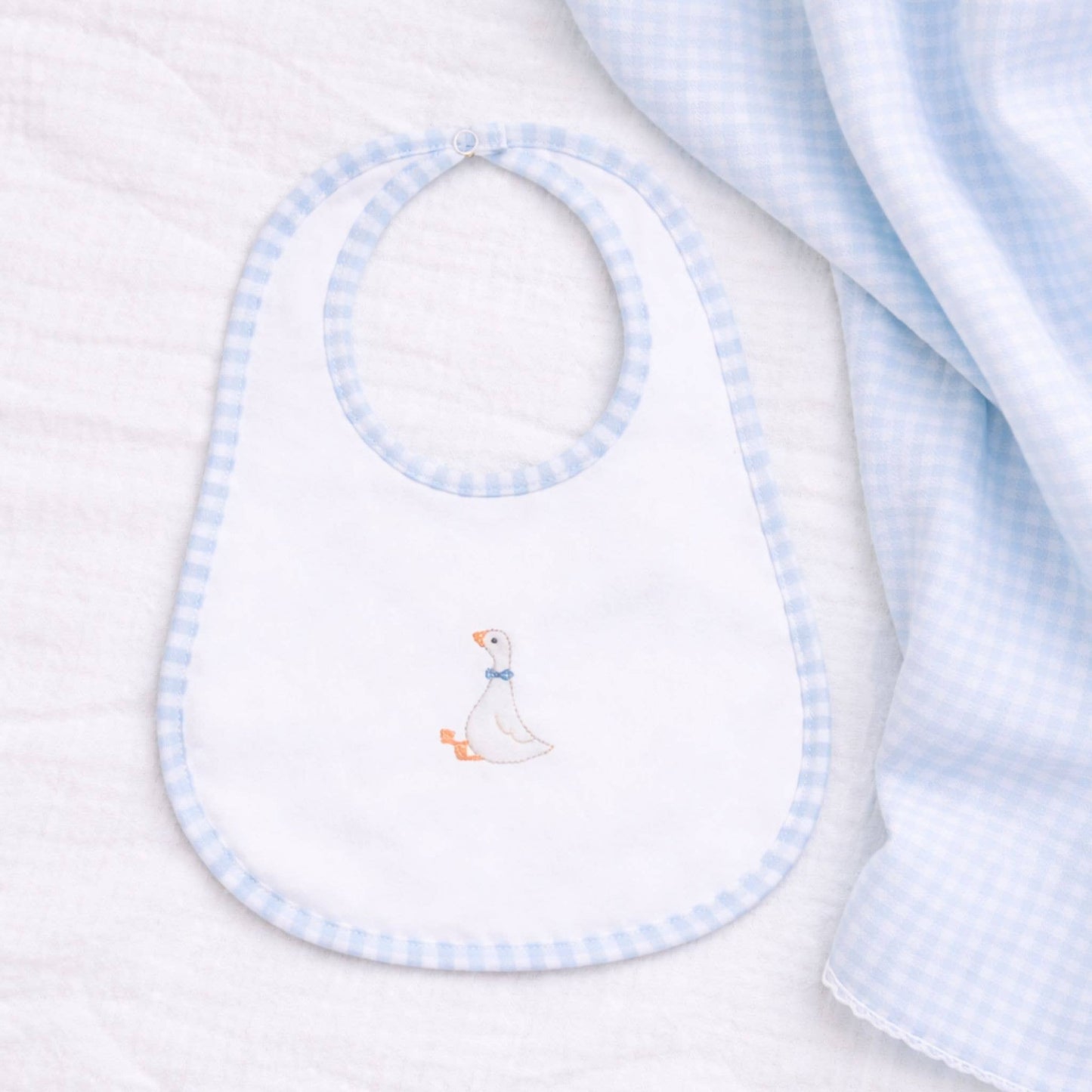 Silly Goose Bib - Light Blue
