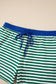 Cabana Green Striped, Plus Size Short Set
