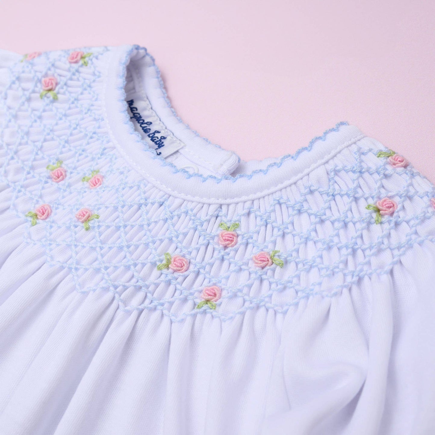 Charlotte Smocked Bishop Footie