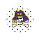 ECU Mascot Polka Dots