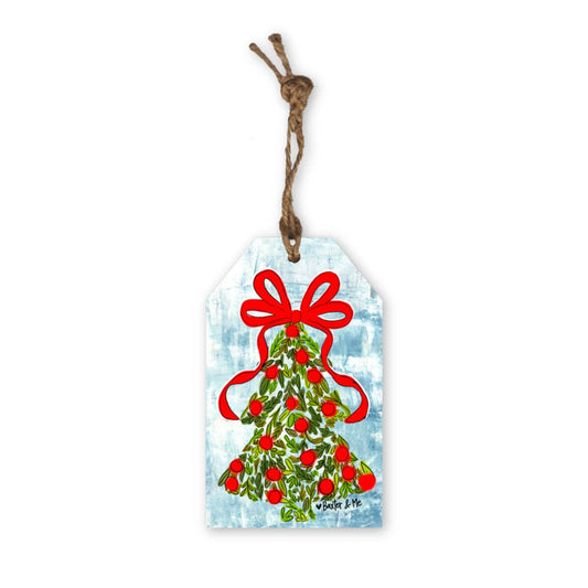 Holly Berry Christmas Tree Tag Ornament