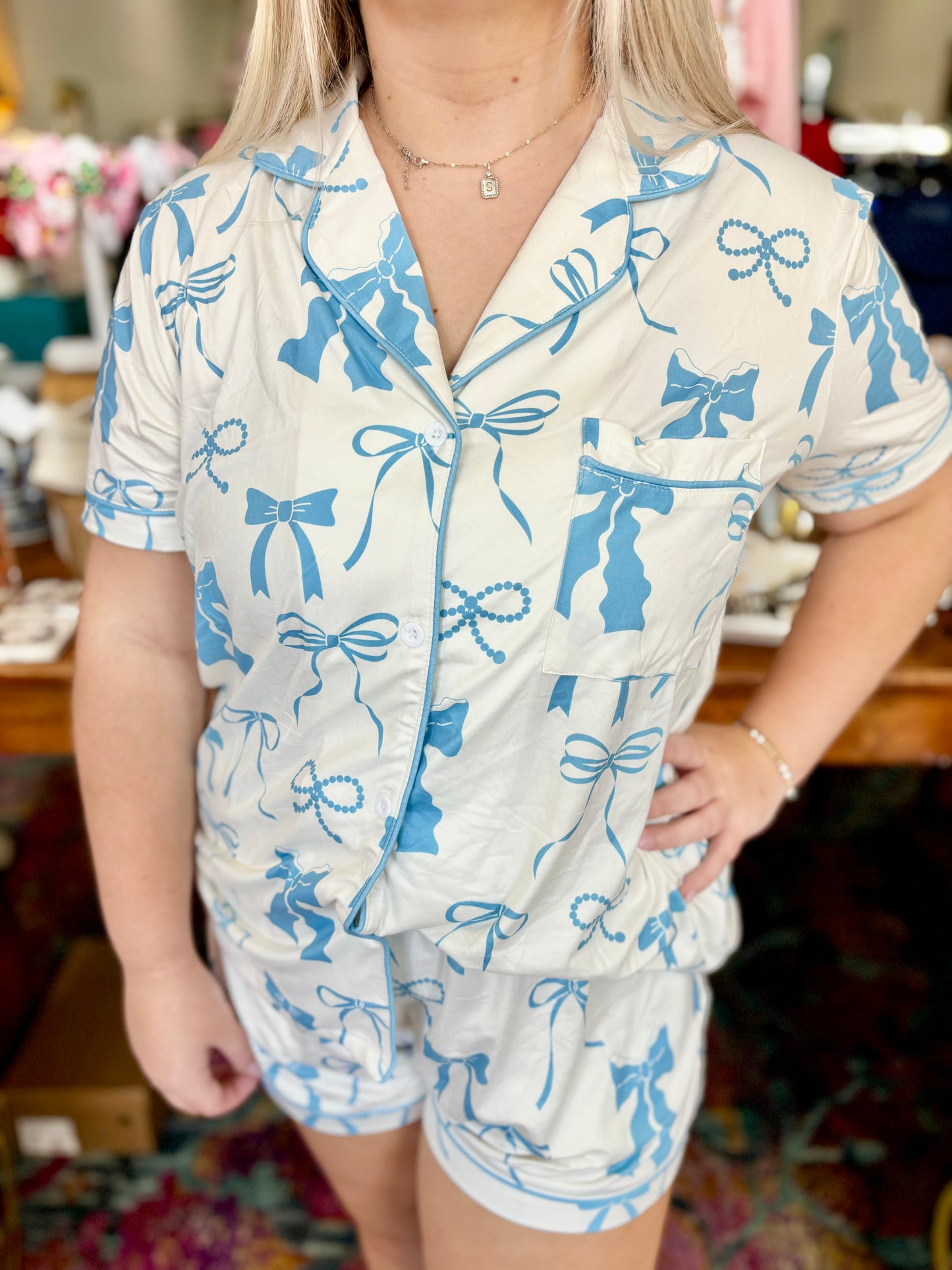 Blue Bow Girly, Pajamas