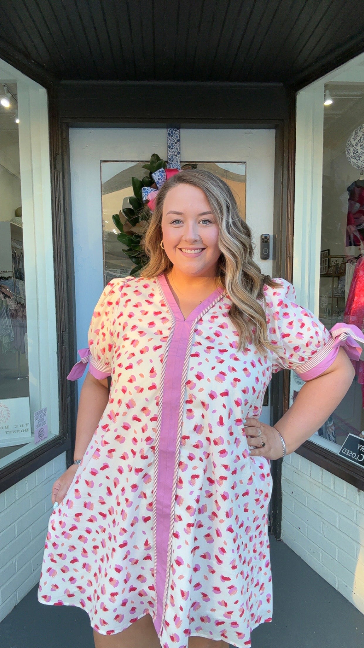 Pink Leopard Mini Dress