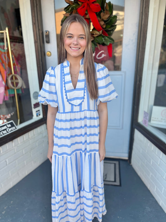 Lovely Day Midi Dress, Blue