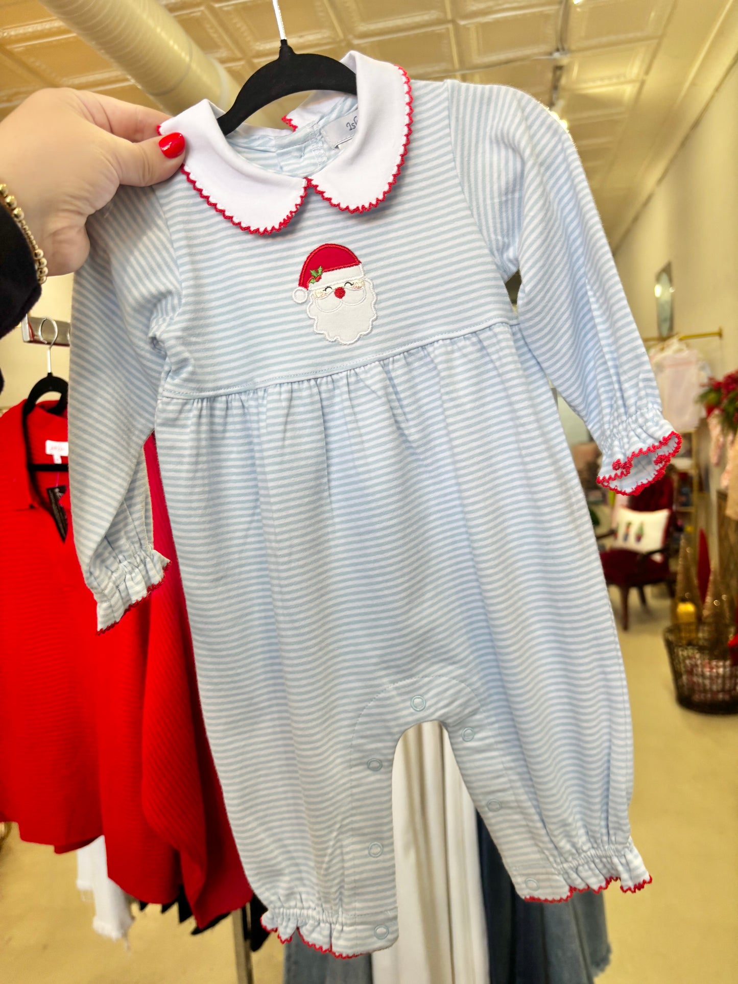 Santa Girls Romper