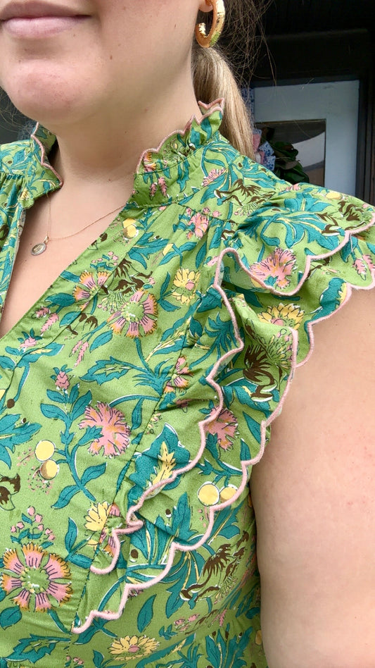 Cottage Garden Midi Dress