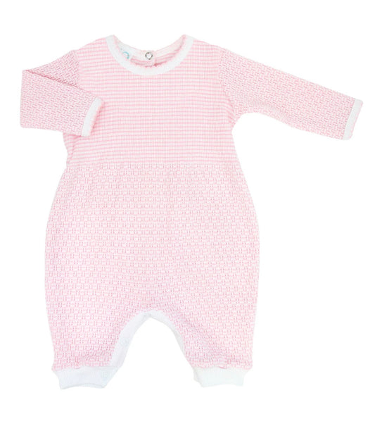Paty Knit, Pink Romper