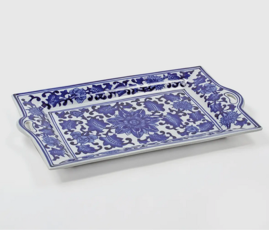 Blue Chinoserie Tray