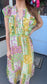BoHo Print Midi Dress
