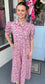Pink Poppy Midi Dress