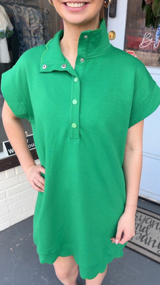 Sporty Scalloped Dress