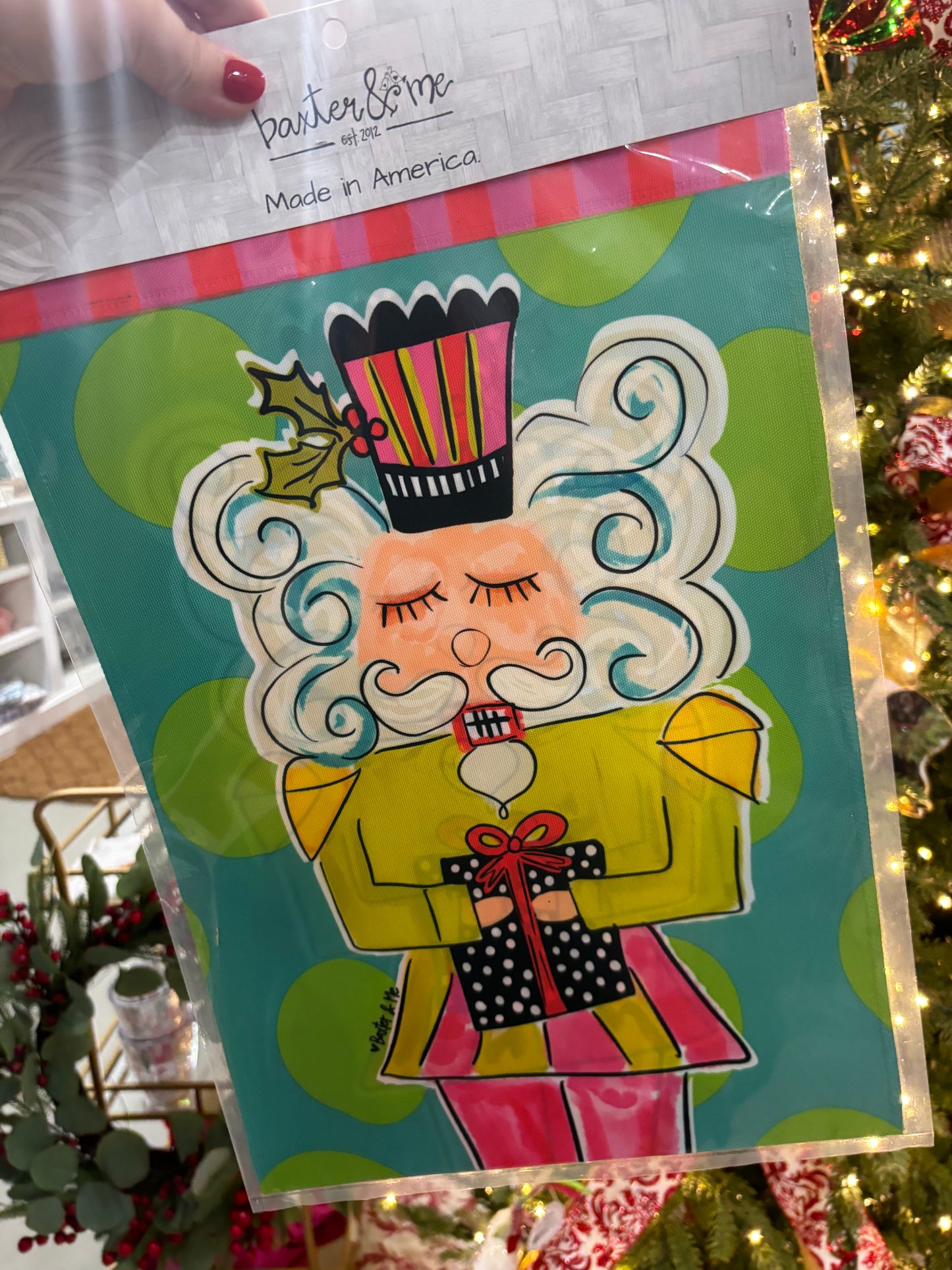 Festive Nutcracker, Garden Flag