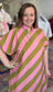 Pink Kiwi Striped Maxi