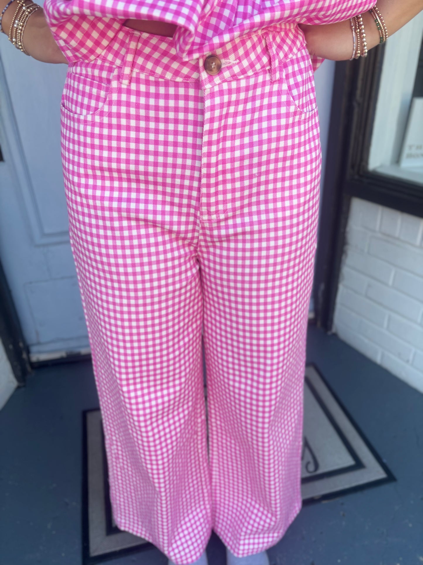 Pretty in Pink Gingham, Pants