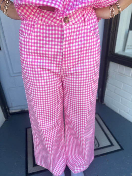 Pretty in Pink Gingham, Pants